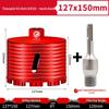 Compact Electric Hammer Water Drill Bit Set for Sharp Hole Opening in Range Hood, Wire Box, and Wall.
