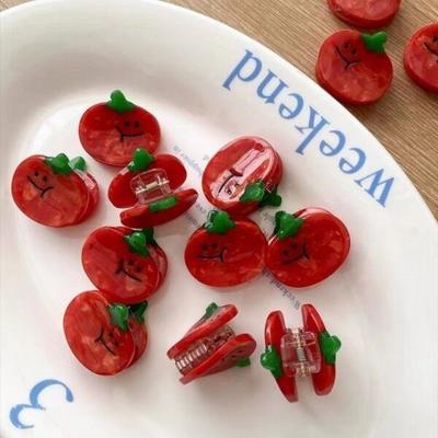 Mno Stylish Tomato Mini Petite Hairpin Hairpin 1P