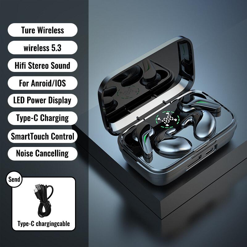 

Две пары наушников Беспроводные наушники Bluetooth 5.3 Стерео шумоподавление Спортивные водонепроницаемые гарнитуры с микрофоном