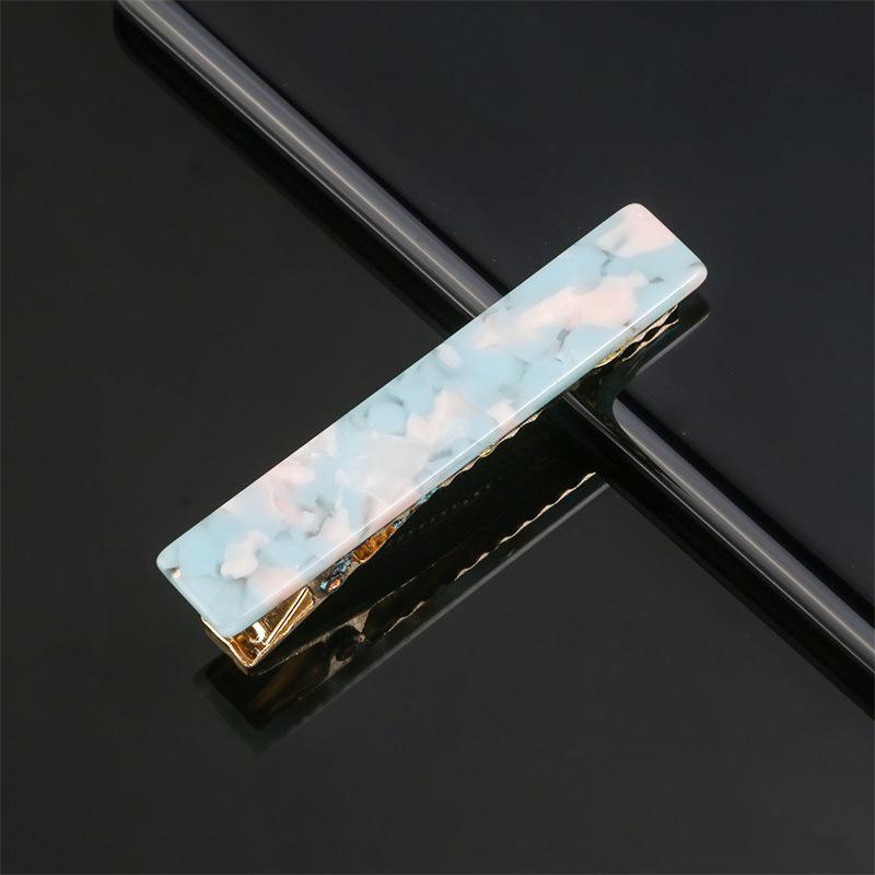 Korean Style Leopard Print Marble Hair Clip for Women