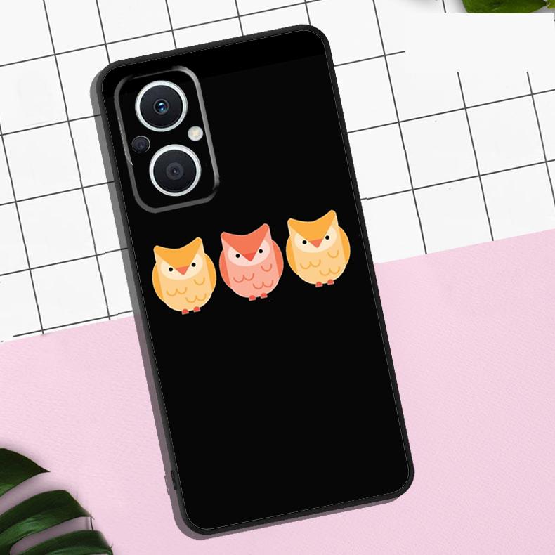 Cute Owls Case For OPPO Reno 7 8 10 11 12 13 Pro 13F 12F 11F 8T OPPO Find X8 Pro X6 X3 X5 Lite Cover