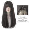 Realistic Long Straight Wig for Women Soft Breathable Natural Look Synthetic Hair Cosplay Props Daily Wear Hairstyle Accessory Party