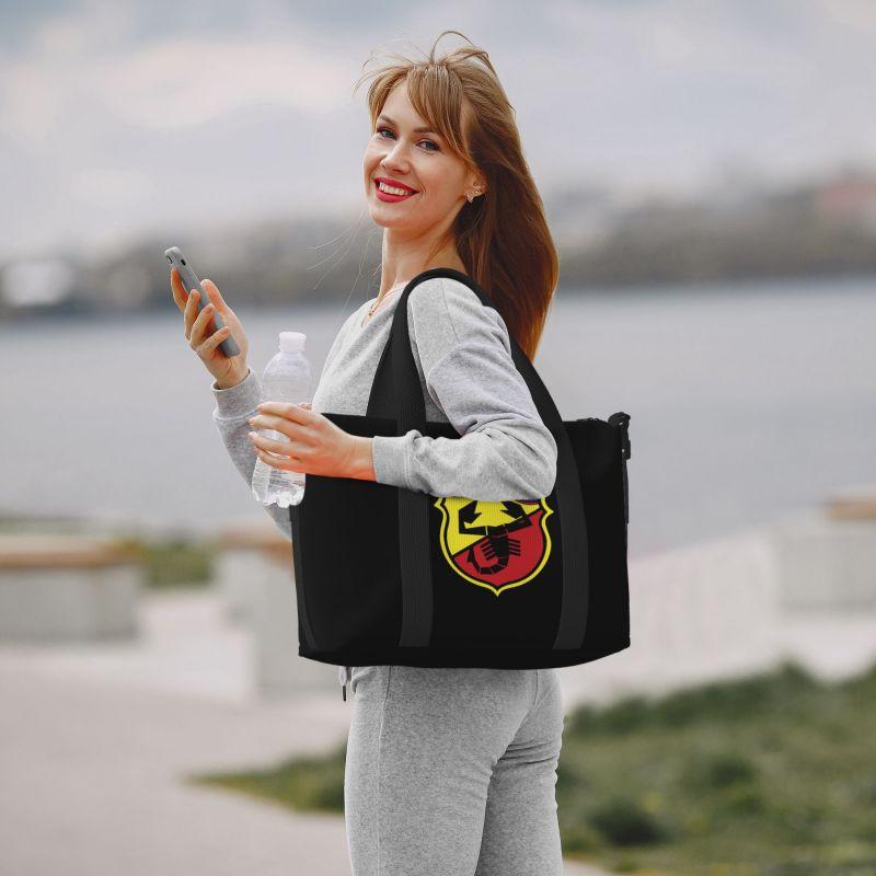 Abarth Cool Print Cestovní taška Duffel Unisex Vodotěsná Skládací Taška na přespání s ramenním popruhem Lehká Sportovní Taška do posilovny na jógu