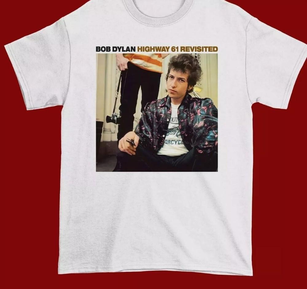 Bob Dylan Highway 61 Revisited Skjorte Hvit Menn Alle størrelser T-skjorte