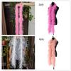 2 Meters Natural Ostrich Feather Boa 6ply Ostrich Feathers Trim Shawl Dyed Various Party Clothing Decoration Plume Scarf