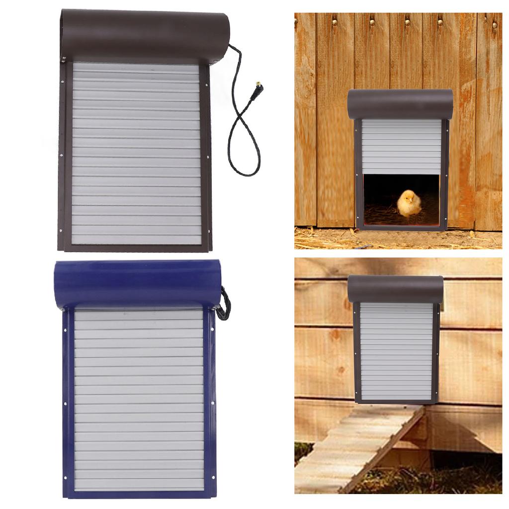 Automatic Chicken Coop Door Light Sensing Timing Remote Control 3 In 1 Coop Door for Breeding Farm
