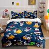 "Cartoon Astronaut Space Theme Set" Soft Skin-Friendly Bedding Set Includes 1 Duvet Cover And 2 Pillowcase Gift