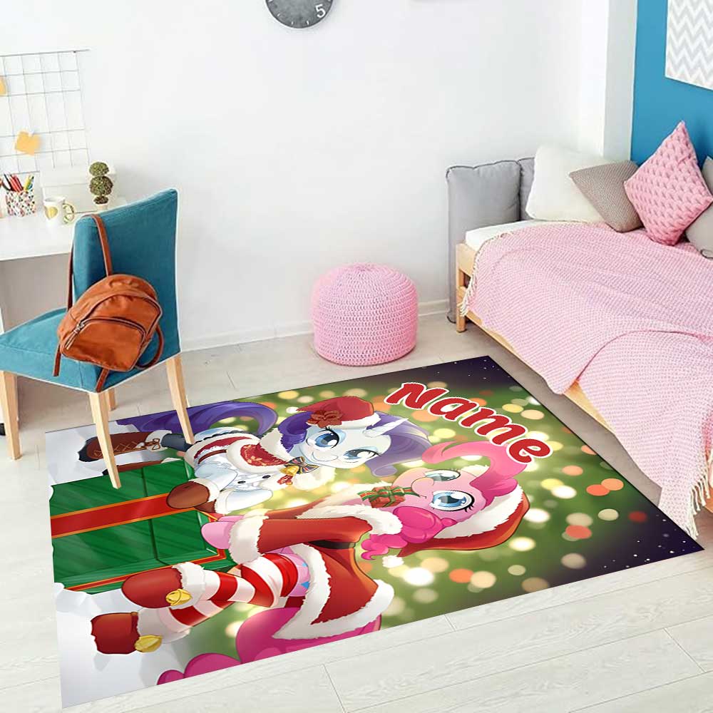 Little Pony (18) Customize your name rug, office chair cushion, home bedroom living room gift.