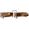 Coffee Table Reclaimed Wood Look 90x50x36.5 cm Engineered Wood