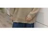 Men's Gray Cleanfit Half-Zip Hooded Sweater - Casual, Cool American Style Knitted Jacket