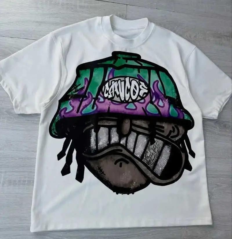 Unisex Clothing Unisex Y2k Harajuku Streetwear Unisex Fashion New Cartoon Print Design Shirt Retro Hip Hop Trend TShirt Y2k Summer