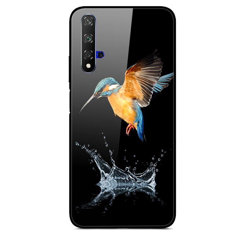 For Huawei Nova 5T Case Tempered Glass Cover 3D Cat Printing Case For Huawei Nova 5T 2019 5 T Phone Case For Huawei Nova5T Cover