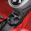 Sauicemy Carbon Fiber Cup Holder Cup Holder Drink Holder Protective Interior Car Decorative Trim Kit for Fiat 500 Fiber Look Cup Cover, Sticker,