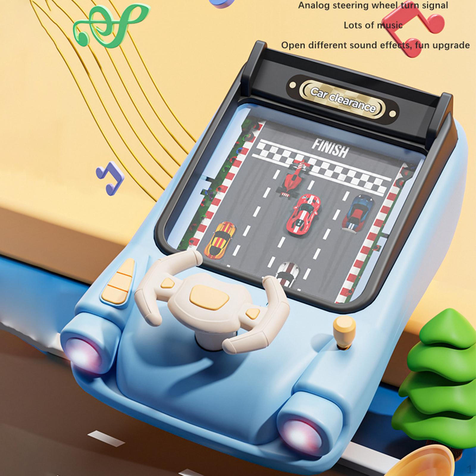 

Детский руль, игрушечный контроллер вождения, имитация автомобильной игры для синий