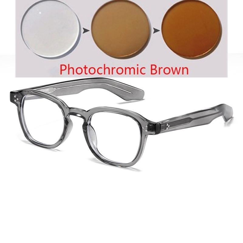 Rivet Frame Oval Student Myopia Spectacles 1.56 Single Anti Blue Rays Shortsighted Prescription Eyeglasses 0 -0.5 -0.75 To -6.0