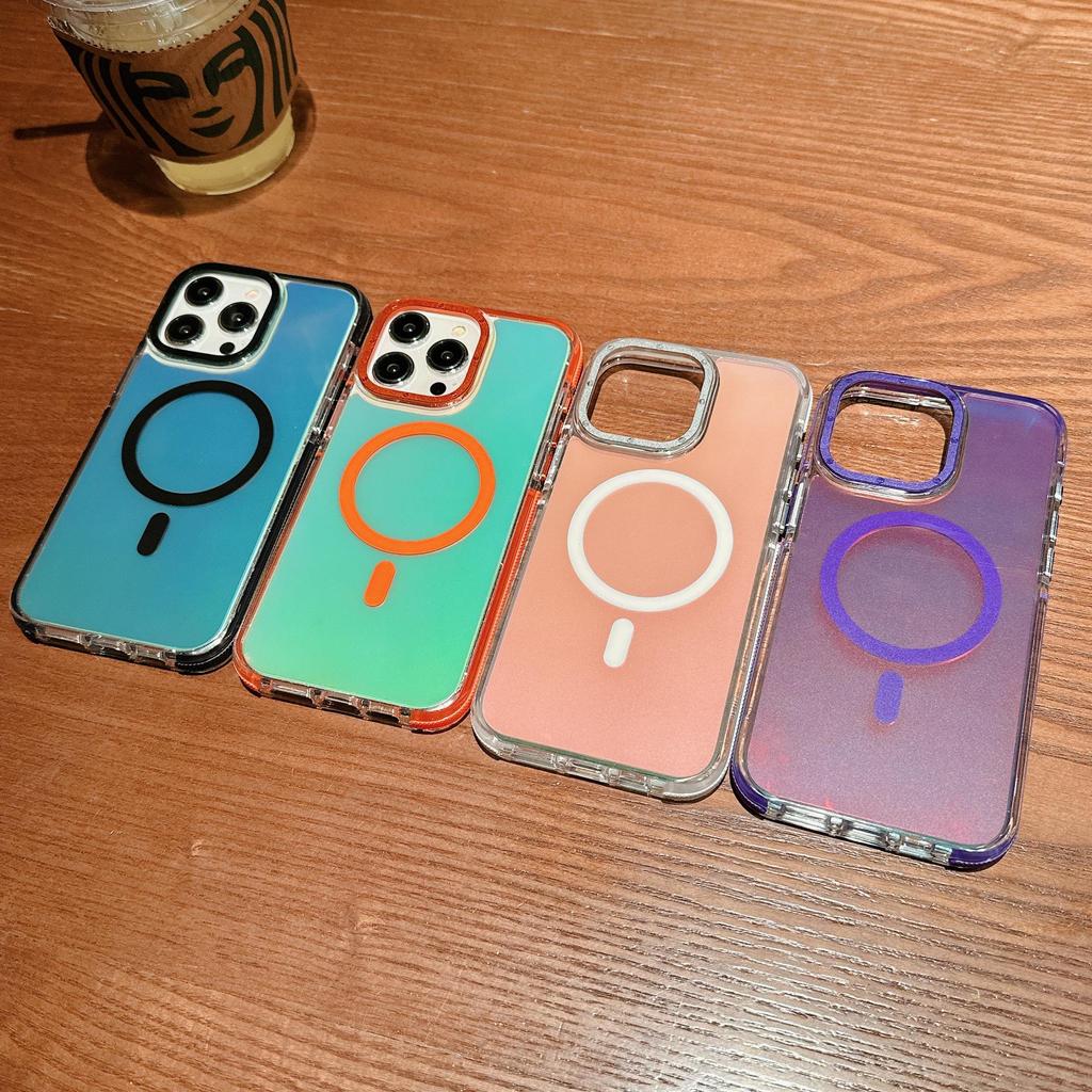 iPhone 16 Pro Max Dual-Color Case, Magnetic and Super Drop-Proof for 15 Pro