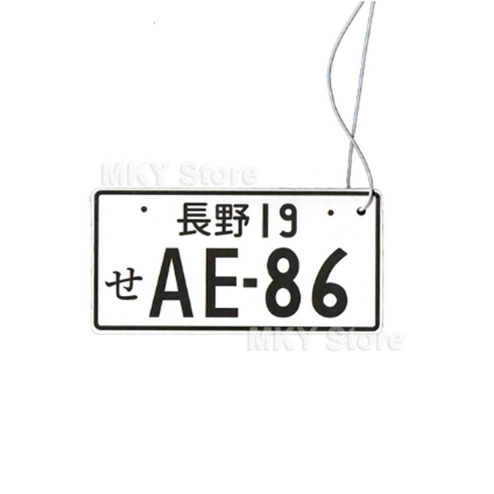 Yüksek Kaliteli Araba Hava Spreyi Asılı Oto Dikiz Aynası Parfüm JDM Yarış Stili Araba Plakası Katı