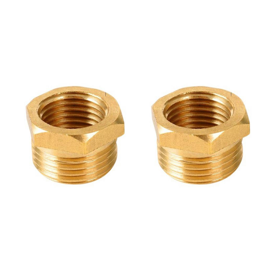 High Pressure Brass Pneumatic Reducer Fitting Multiple Size Hexagonal Socket Adapter For Industrial Air Systems