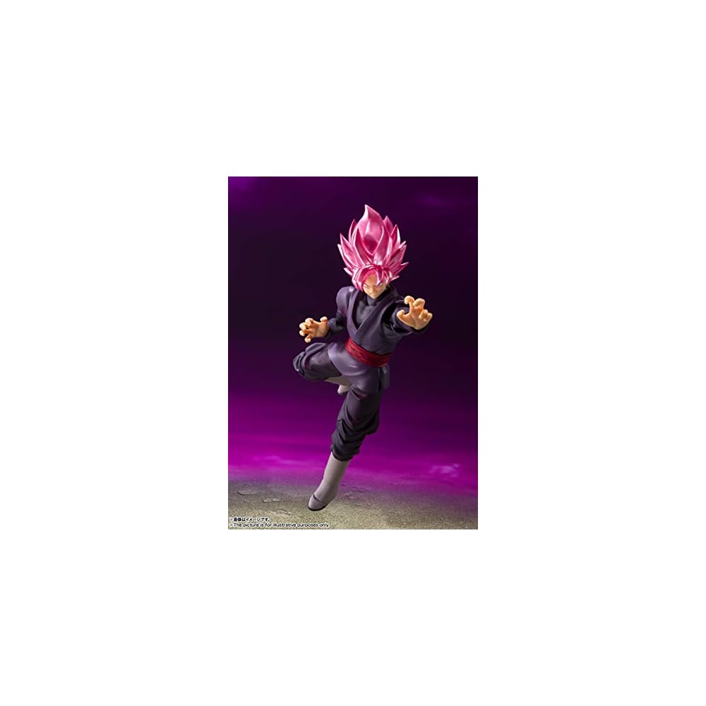 S.H. Figuarts Dragon Ball Series Goku Black Super Saiyan Rose 140mm PVC ABS Painted Action Figure