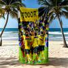 Borussia Dortmund Beach Towel Super Soft Absorbent Comfortable Lightweight Portable For Swimmingbeachcamping Travel Beach Accessoriesgym