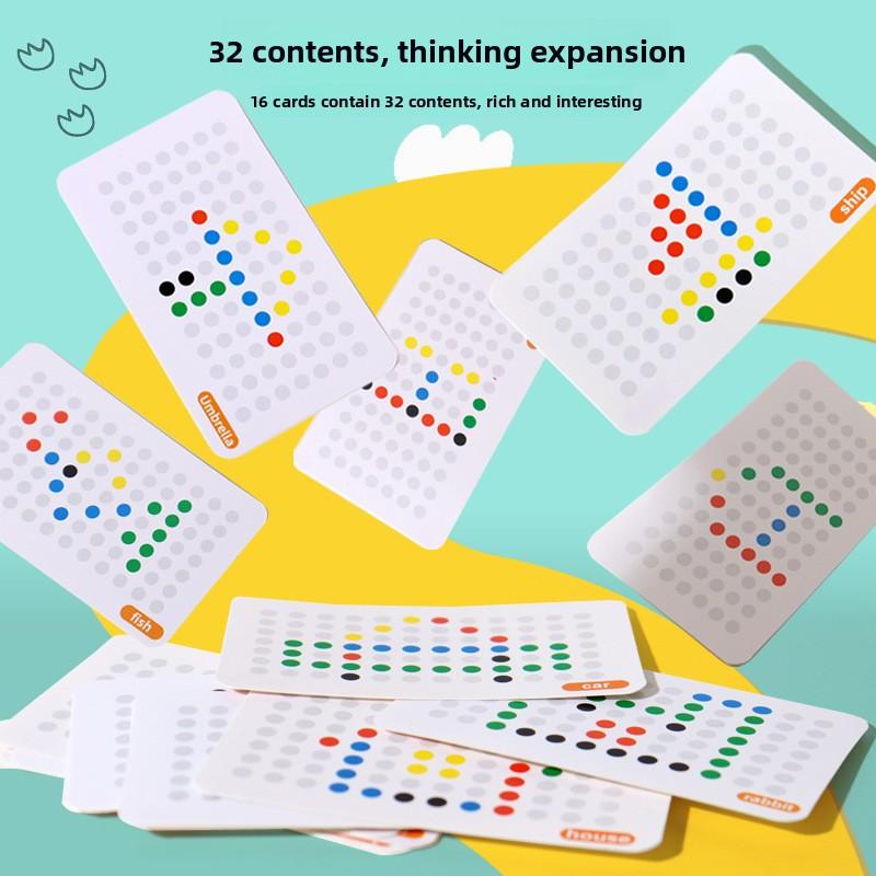 Magnetic Bead Maze Toddler Toy DIY Doodle Board With Pen Card Puzzle Montessori Educational Preschool Travel Gift