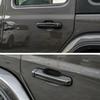 For Jeep   Gladiator JT ABS Carbon Fiber Door Handle Decor Cover Trim 8P