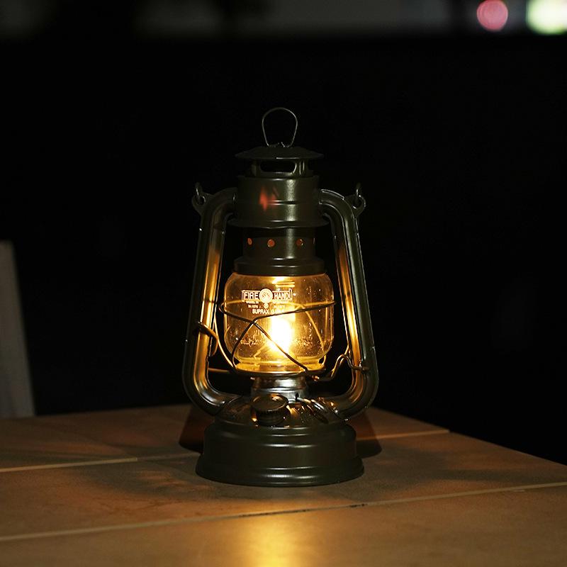 Retro Iron Oil Lamp for Camping, Lantern & Indoor Decor