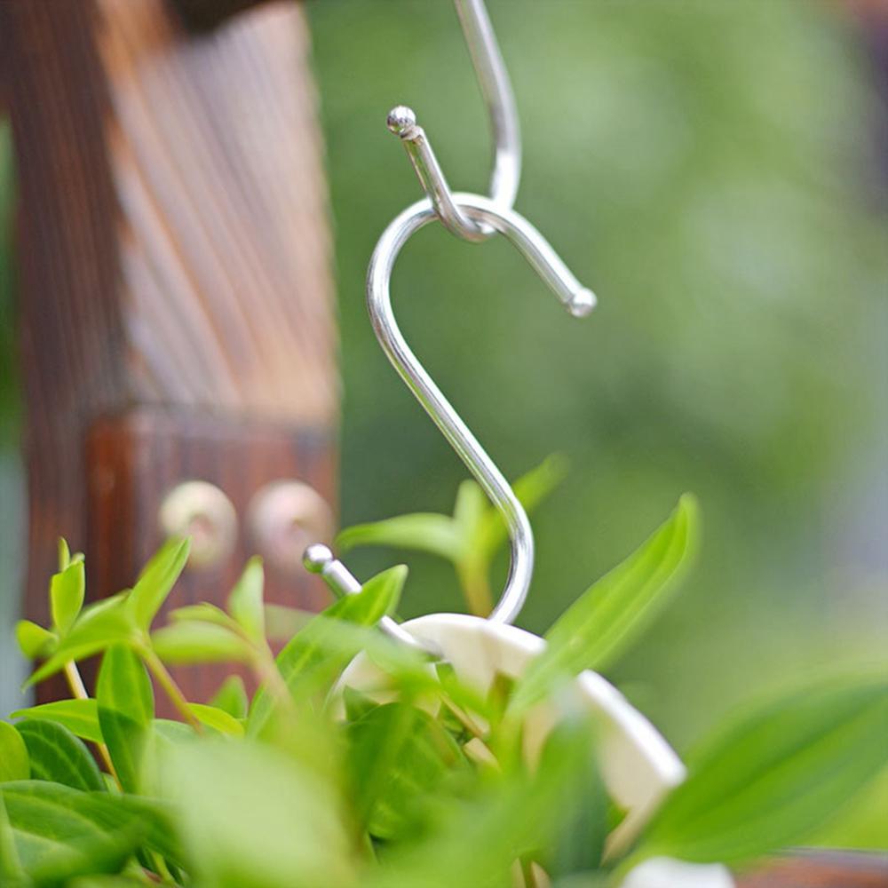 S-shaped Metal Hooks Easy to Install for Kitchen Bedroom Bathroom