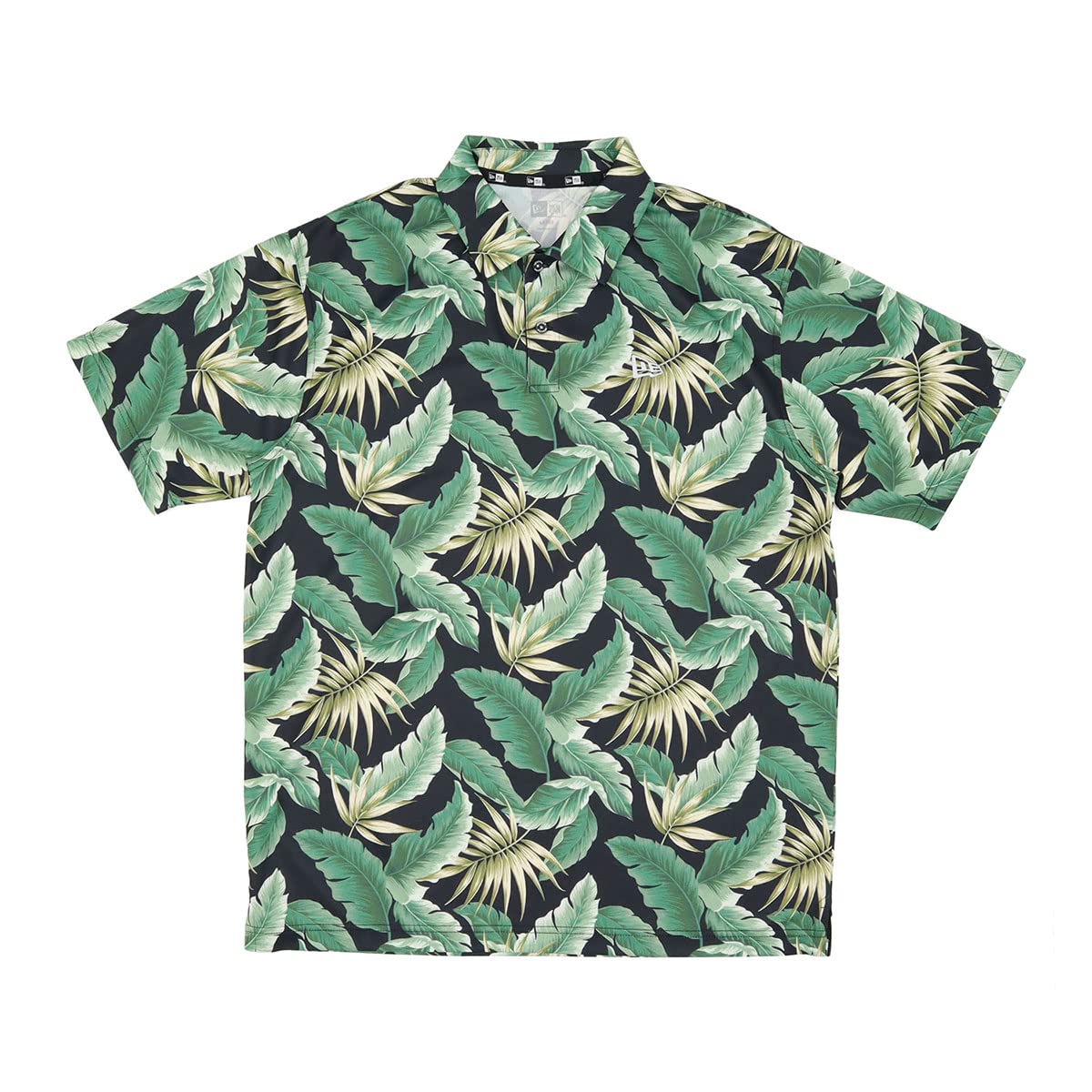 

New Era Tech Polo Shirt in Black Botanical Size Exclusively made for Unisex apparel for men and Stylish streetwear for everyday wear and (13719846,