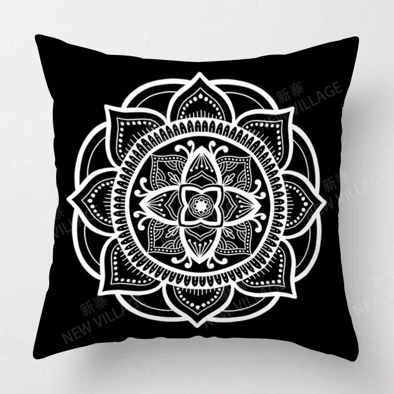 Fall Home Decor Autumn Living Room Throw Pillow Cover Sofa Boho Cushion Cover   Mandala