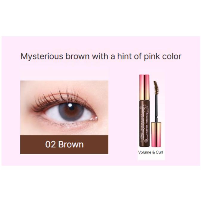 

KISSME Heroine Make Advanced Film Mascara Water Proof Free (Long / Volume) (4 Options) #02-Brown (Volume)