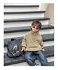 Children's Thick Coral Fleece Pullover Hoodie with Stand-up Collar for Autumn/Winter