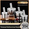 304 Stainless Steel Solid Garlic Masher Pestle