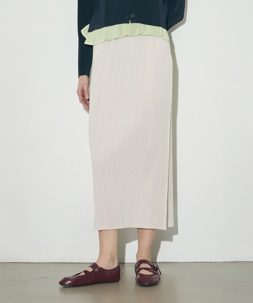 Waiowai H-Line Pleated Slim Long Skirt_4 Colors