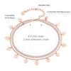 KRKC Adjustable Beach Anklet Foot Jewelry Set Handmade Delicate Anklets for Women Girls 14K Gold Layered Ankle Bracelets Chains