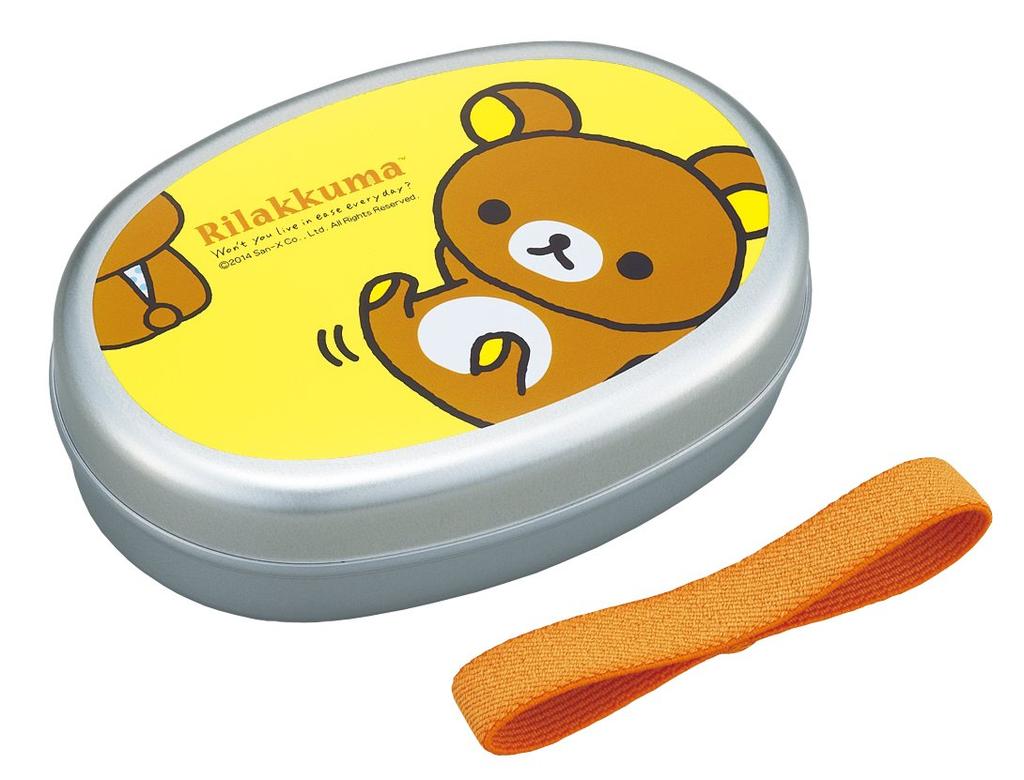 OSK Rilakkuma Aluminum Lunch Medium (No. 3) Children's Box, (with Divider), AL-5