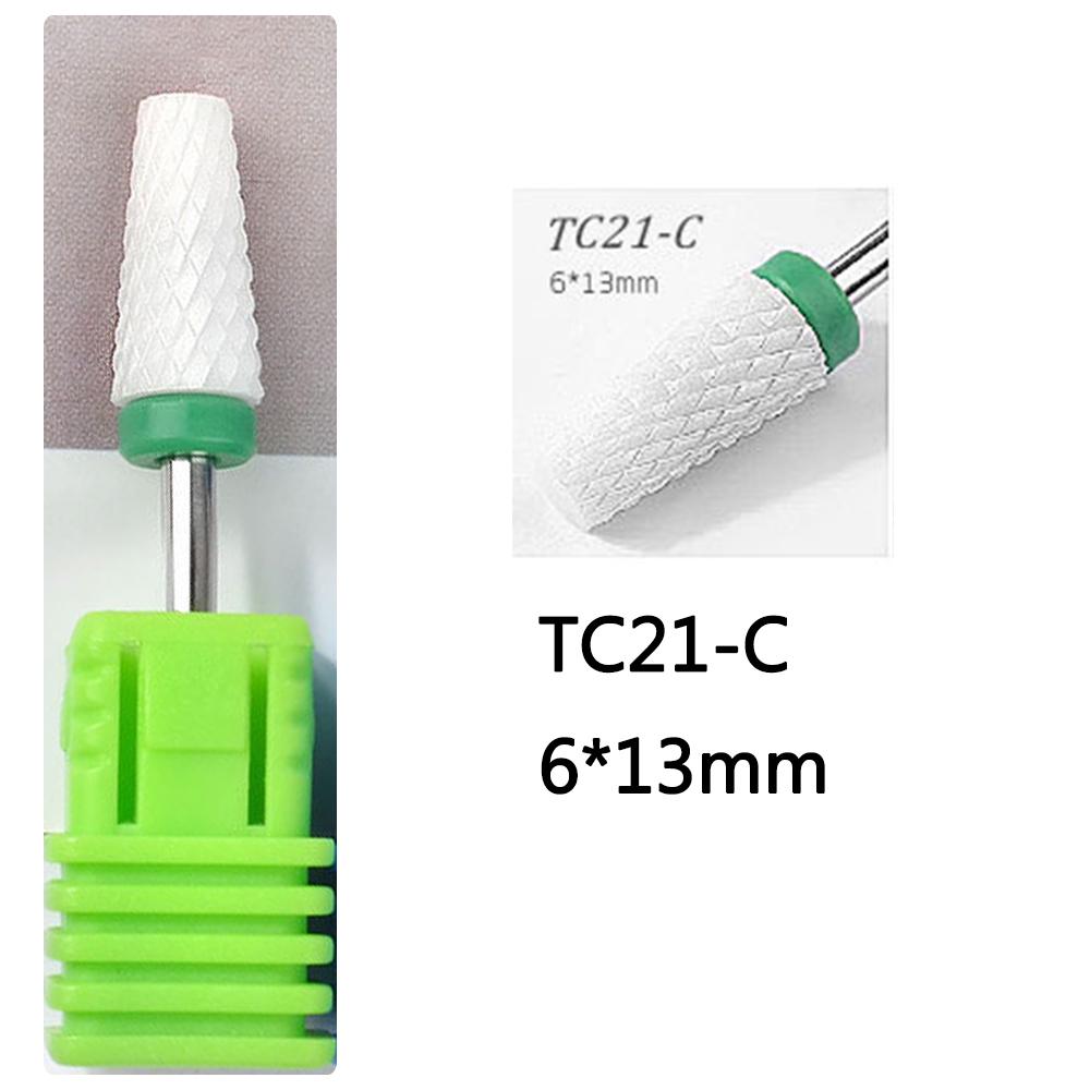 Broca de Uñas Cerámica Fresa Pedicura Removedor Esmalte en Gel Accesorios de Nail Art Preferenciales