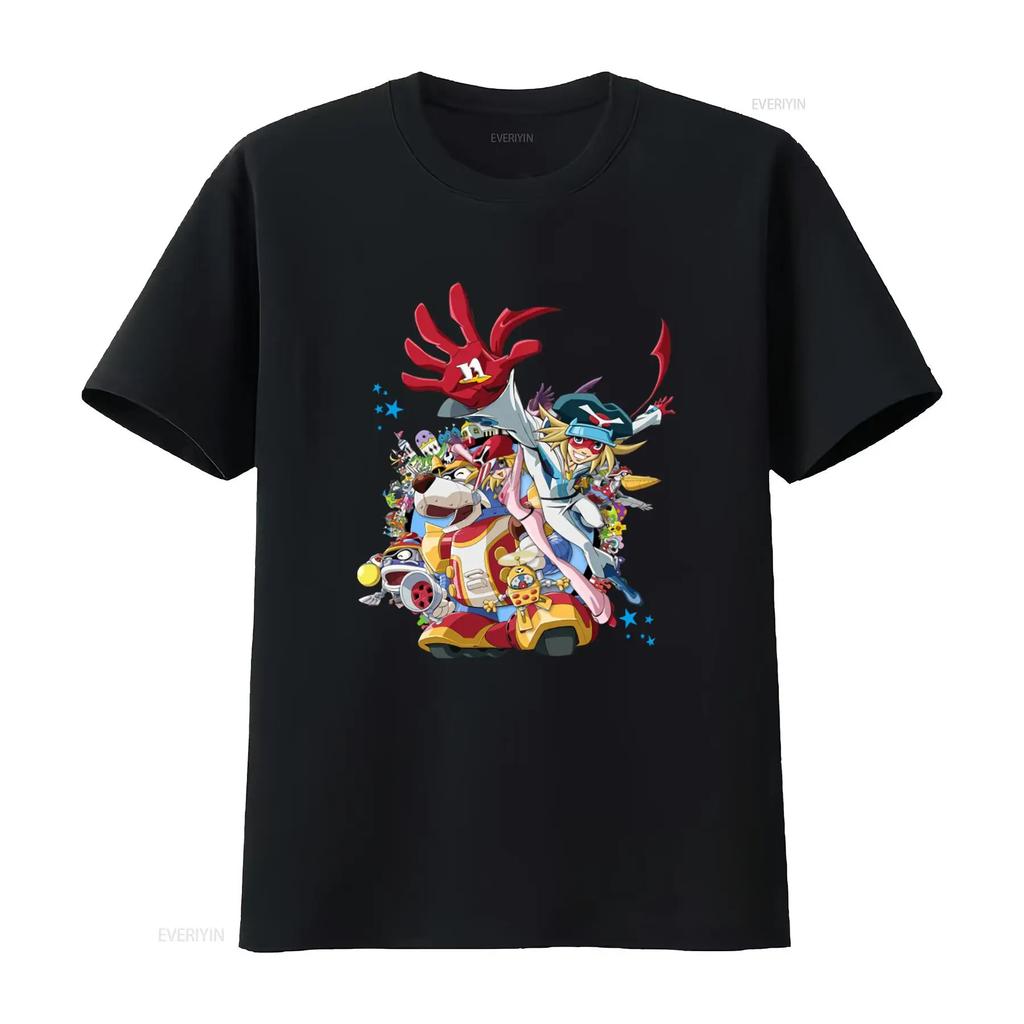 T-shirt Meme Tributo Yattaman Serie Time Bokan Cartone Animato per M6NQ abbigliamento designer Ve Allungato