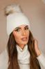 Rubbi Winter Hat and Snood Set, White