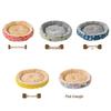 All-Season Cotton Linen Pet Bed - Round Cushion Nest for Cats & Dogs