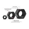 M22 High-Strength Grade 10.9 Black Hex Nut