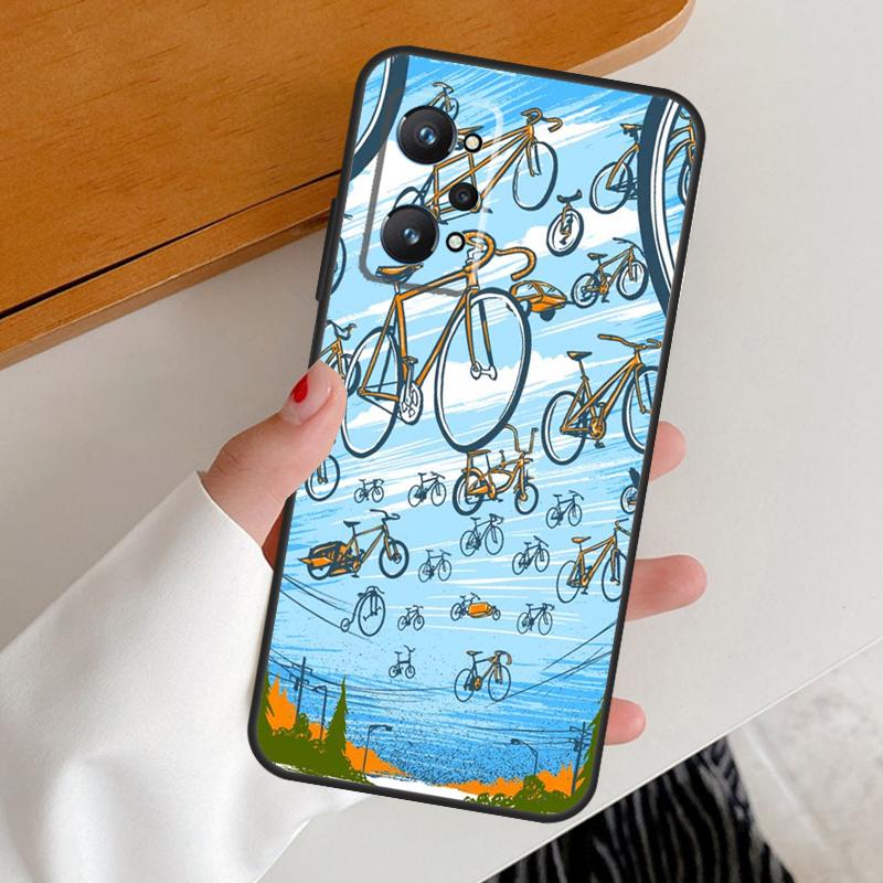 Ride Mountain Bike Bicycle Art For Realme 15 Pro GT7 GT6 10 11 12 13 14 Pro Plus C67 C63 C61 C55 C51 C53 C35 C75 C65 Case