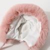 Autumn and Winter Cute Bear Fur Ball Plush Knitted Hat for Women Korean Style Ins Thickened Warm Ear Protection Cold Proof Woolen Hat