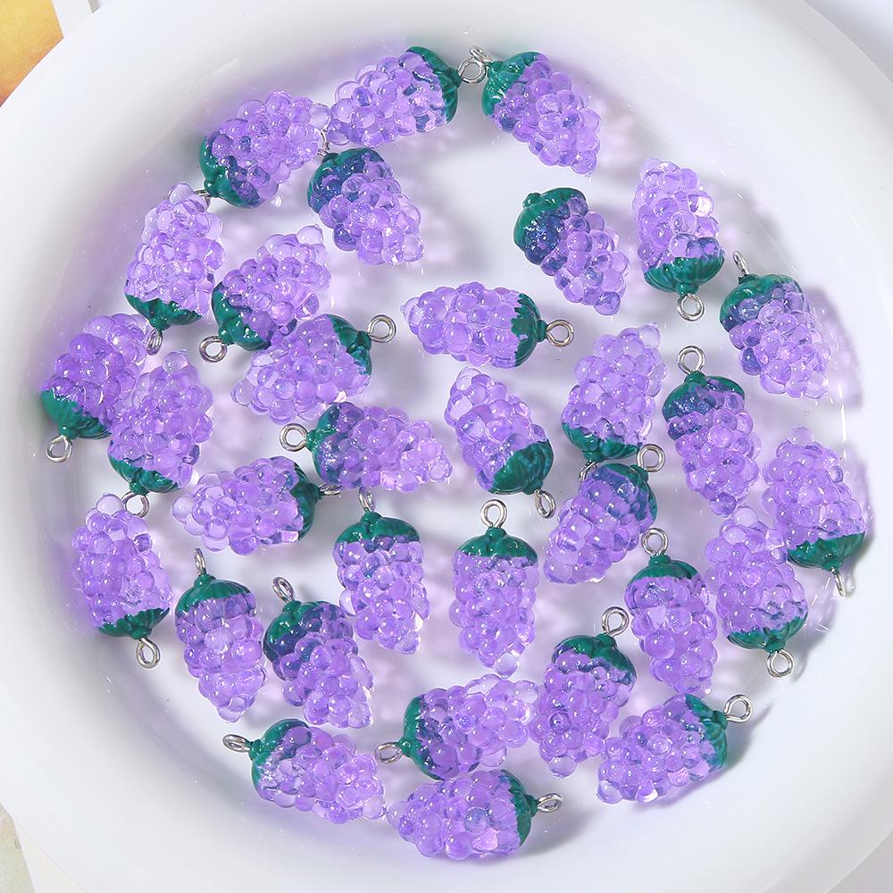 Resin Fruit Miniature DIY Accessories: Earrings, Keychains, Phone Cases, and Bag Pendants