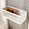 Magnetic Refrigerator Side Storage Basket Carbon Steel Condiments Storing Rack Convenient Metal Spices Bottle Holder