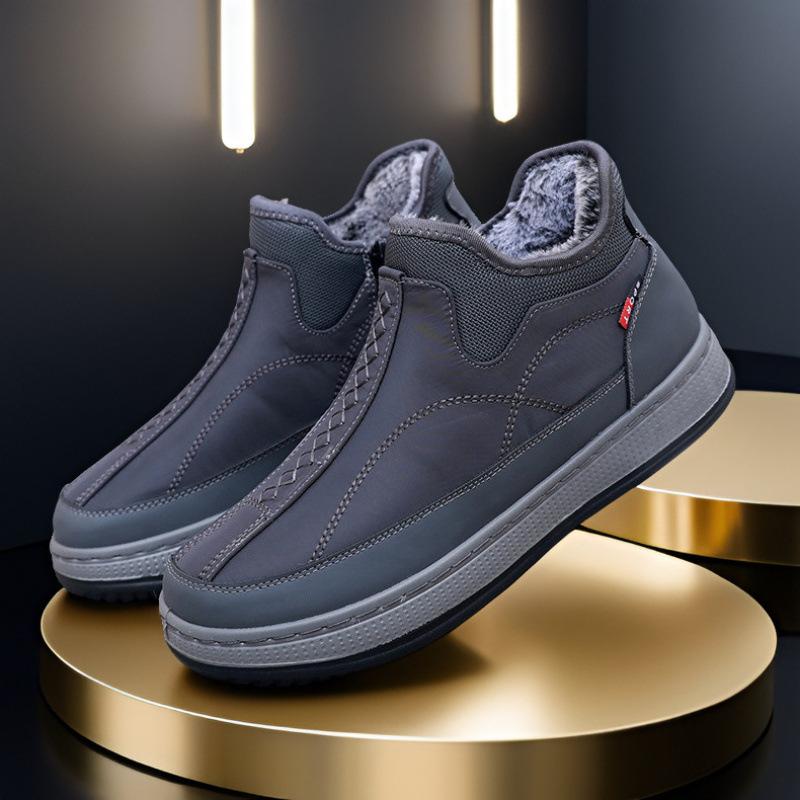 New Men Snow Boot Winter Cotton Shoes Comfortable Velvet And Thickening Shoes Simple Original Fashion Outdoor Waterproof Casual