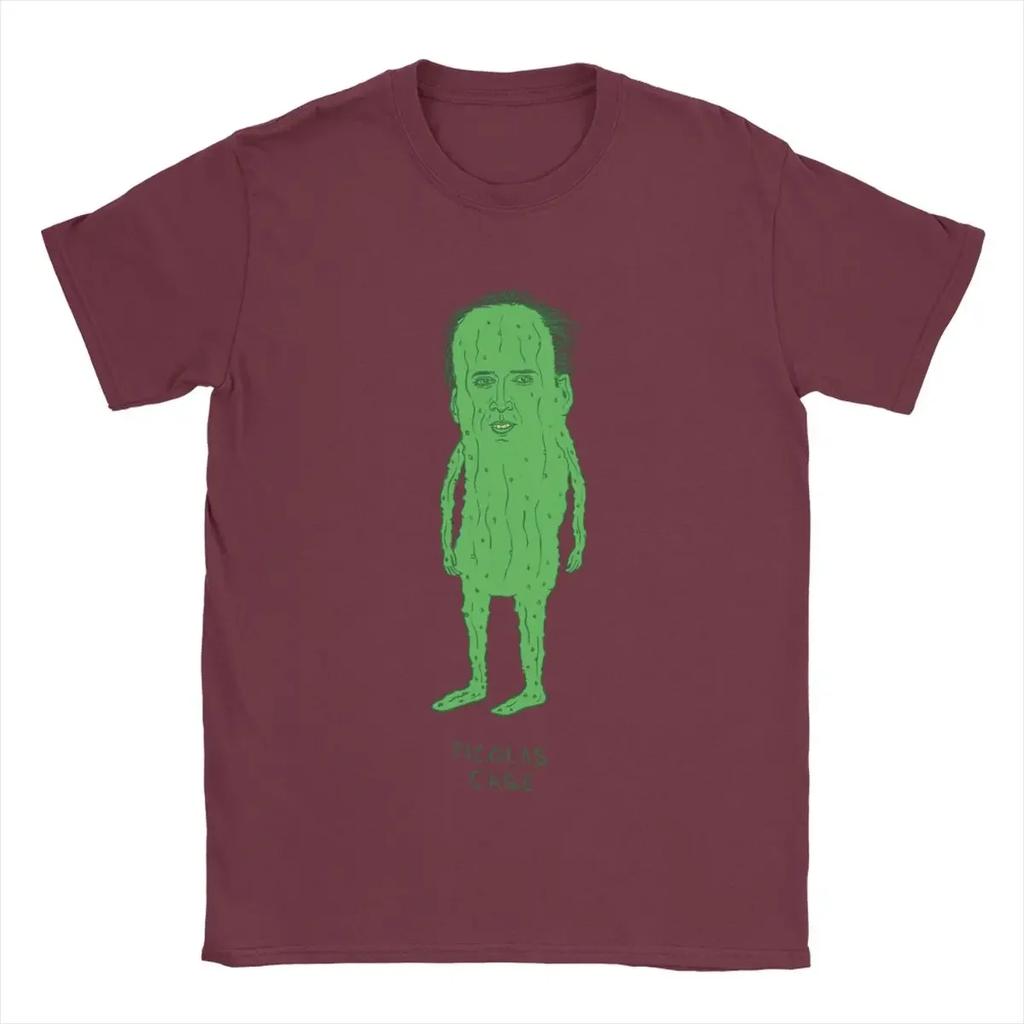 T-Shirt Picolas Cage Nicolas Cage Funny Cotton Tees Short Sleeve T Shirts Crewneck Tops 6XL
