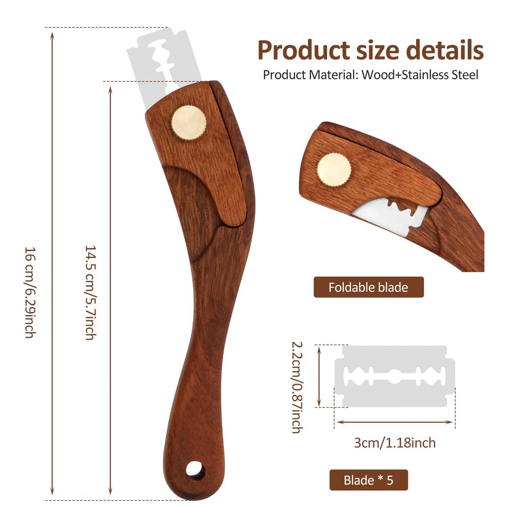 Bread Cutter French Bread Scoring Lame Dough Slashing Tool with 5 Blades Bread Scoring Knife Baking Tool Sourdough Toast Knifes