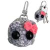 Creative Chenille Sad Hamster Hanging Ornament Sad Hamster Keychain with Sound Music Car Keyring Bag Accessories
