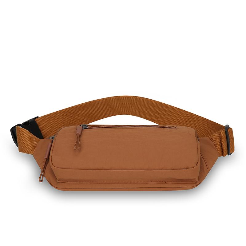 Multifunctional Mobile Phone Waist Bag Lightweight Chest Bag Solid Color Outdoor Commuter Crossbody Shoulder Bag